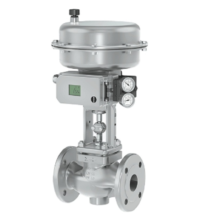 Samson 3241 Globe Control Valve of the ANSI 300 Pressure Class Rating and Stainless Steel for Valve WIth Samson Positioner 3730