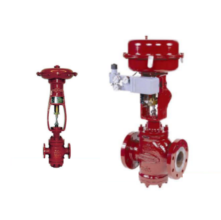 Masoneilan Valve 1000 Series Double Seat Straight Through Valve and Masoneilan 525-526 Series Back Pressure Reducing Regulator