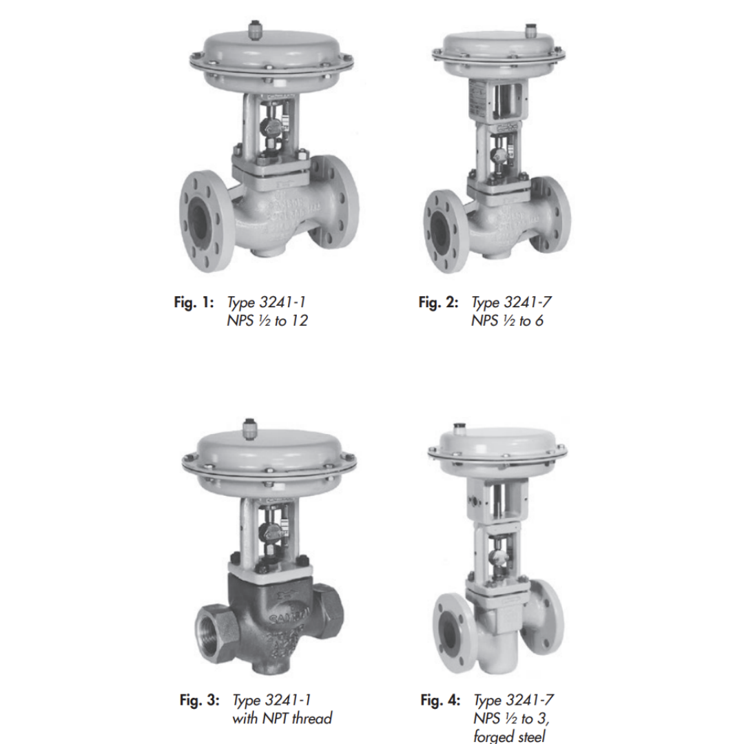 Samson 3241 Globe Control Valve of the ANSI 300 Pressure Class Rating and Stainless Steel for Valve WIth Samson Positioner 3730