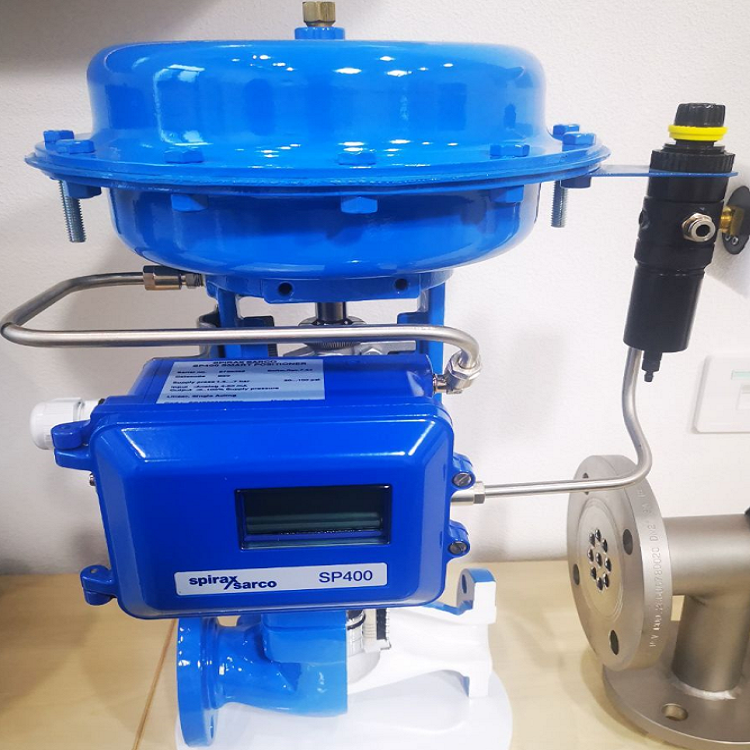 Flow Control Valve With Spirax Sarco Valve Positioner SP500  Smart Positioner Original And New Stock