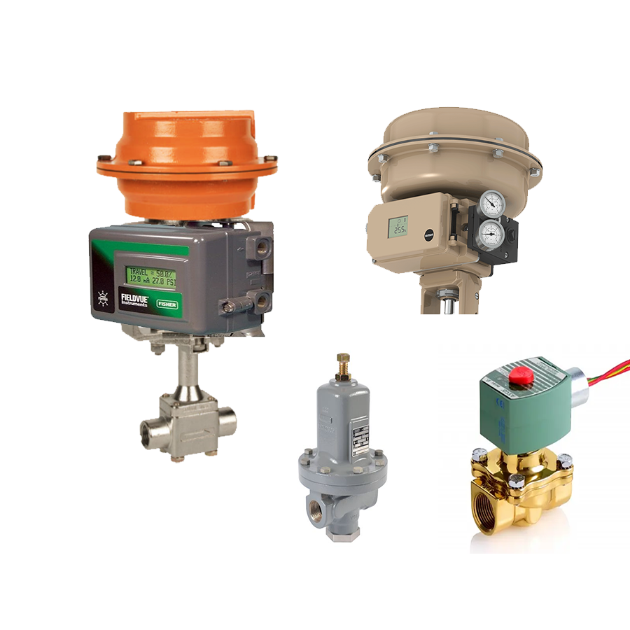 Fisher MR95 Series Pressure Regulating Valve And DVC2000 Positioner And Samson 3277 Pneumatic Actuator As Pneumatic Valves Parts