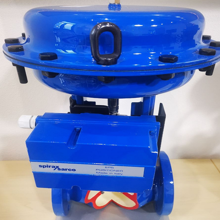 Flow Control Valve With Spirax Sarco Valve Positioner SP500  Smart Positioner Original And New Stock