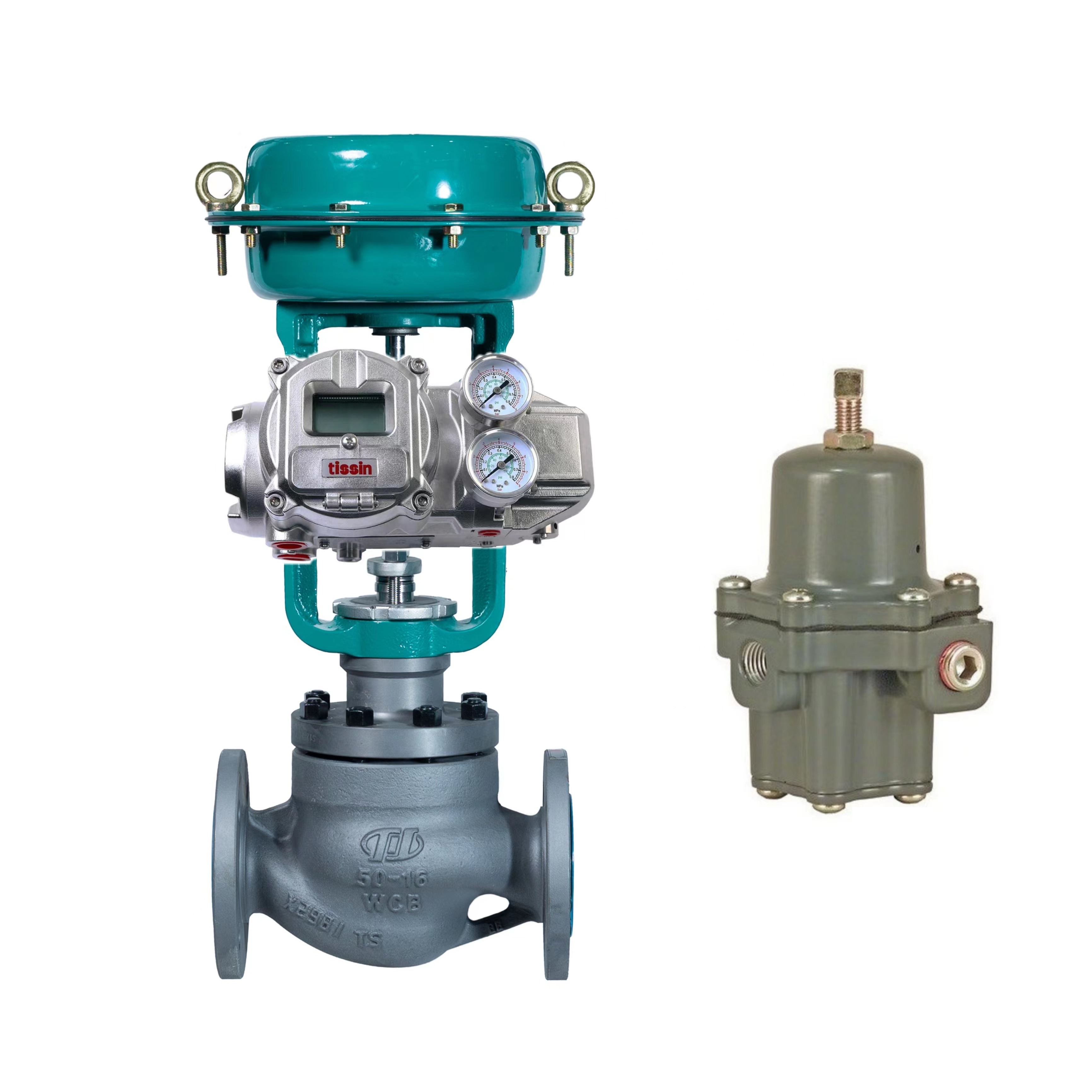 Tissin TS800/TS805 Smart Valve Positioner With Fisher 67CFR Pressure Reducing Valve And Chuanyi Valve Regulator