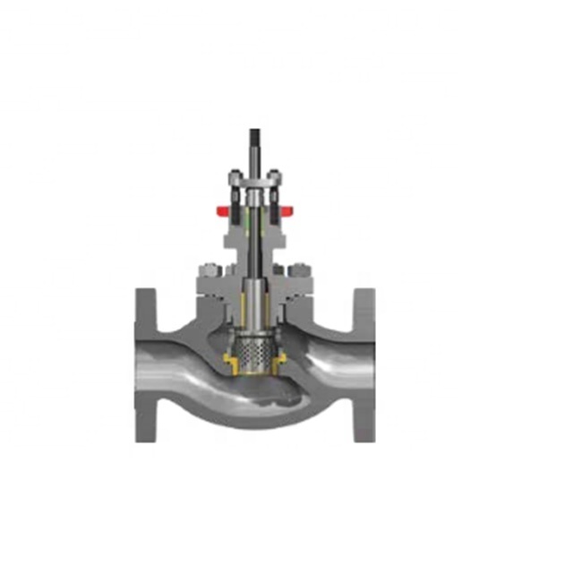 Pneumatic Control Valves Masoneilan 21000 Series Heavy Top Guided Control Valves with Valves Positioner