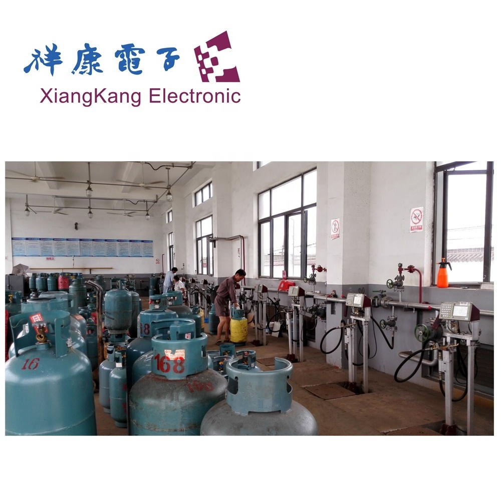 XiangKang ISO9001:2015 certificate semi-automatic LPG gas cylinder digital weighing scales