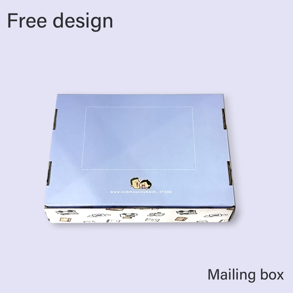 2023 Newly Custom logo Eco Printed Cardboard Boxes Clothing Packaging Corrugated coloured paper packaging Mailer Boxes