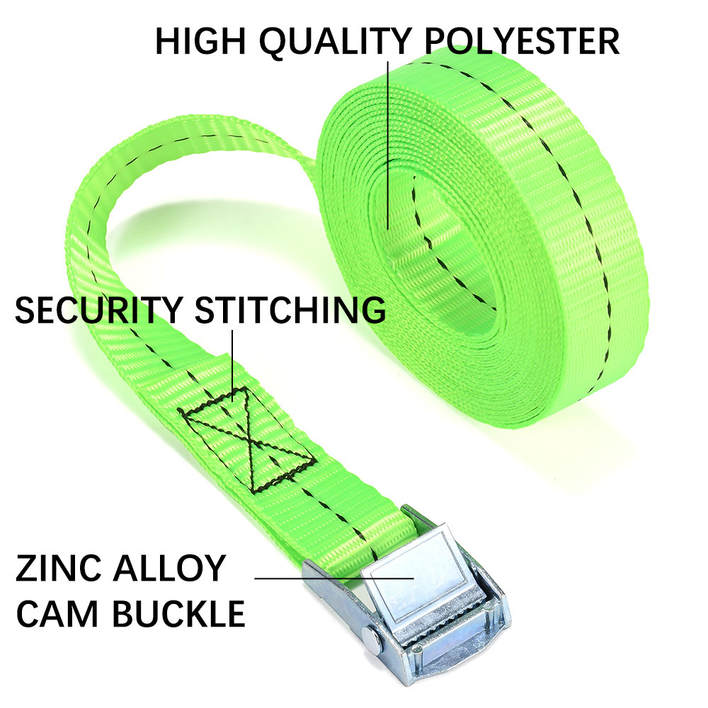 OEM 2pk 1 inch 250kg cam buckle lashing straps endless loop cambuckle strap