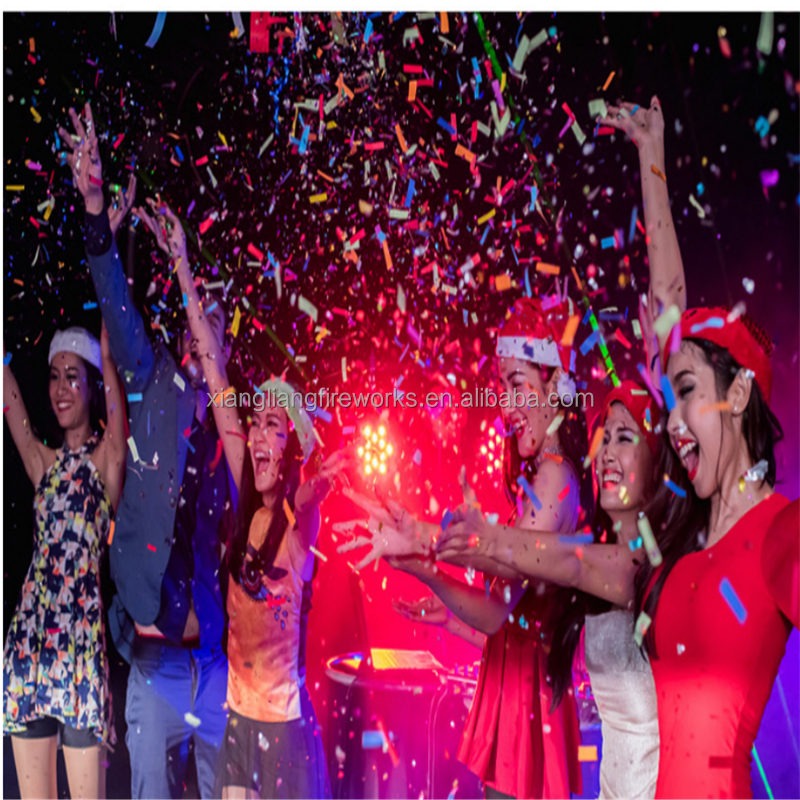 Hot Sale Multicolor Biodegradable Party Popper Confetti Cannons For Concert Night Club And Crazy Party