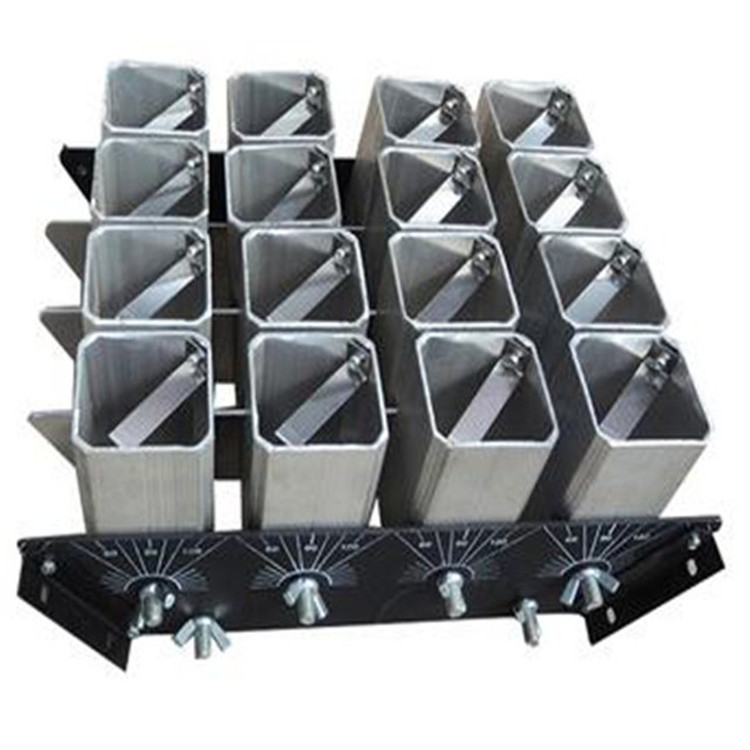 2'' 20 shots square shape metal Aluminium alloy mortar fireworks display racks for fireworks firing show