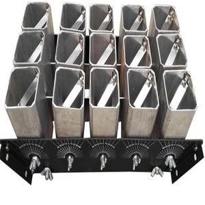 2'' 120shots square shape metal Aluminium alloy mortar fireworks display racks for fireworks firing show