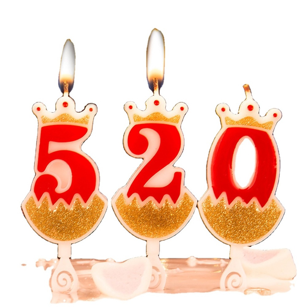 Xiangliang Fireworks Wholesale Party Decoration Birthday Number Candle Wax Cake Candle