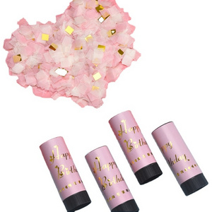 Birthdays Weddings Foil Silver Gold Rose Gold Confetti Popper Party Confetti Cannon Mini handheld confetti cannon