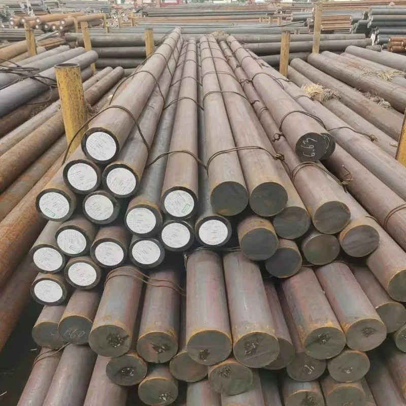 High Quality Carbon Steel Rod 40cr Ck45 16mn 65mn Hot Rolled Carbon Steel Round Bars Forged Iron Bar