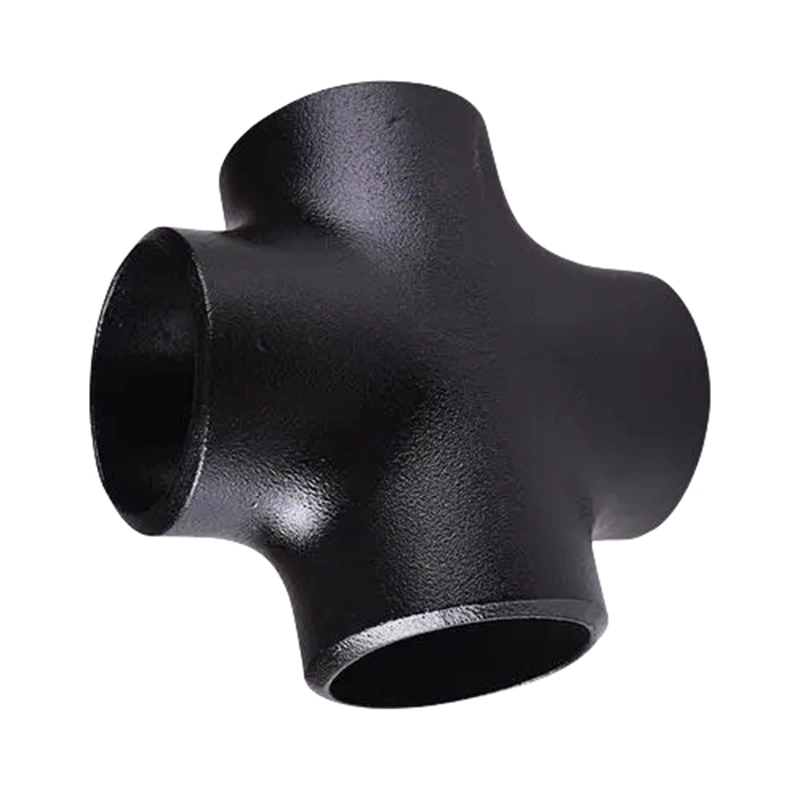 Hot Sale Galvan Mild CS Iron Equal Type Carbon Steel Cross Tee Butt Welding Welded Pipe Fittings 5inch Sch40 CS Cross Tees