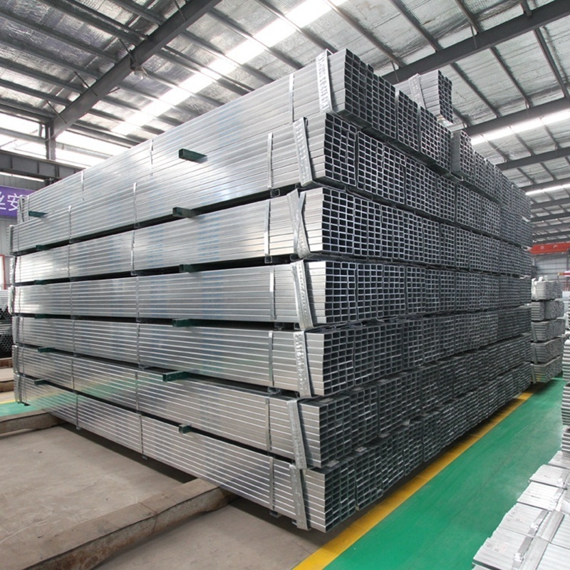 Square Galvanized Structural Erw Rectangular Welded MS Steel Pipe 25*50 Hollow Section Iron rectangle steel tube Price Per Ton