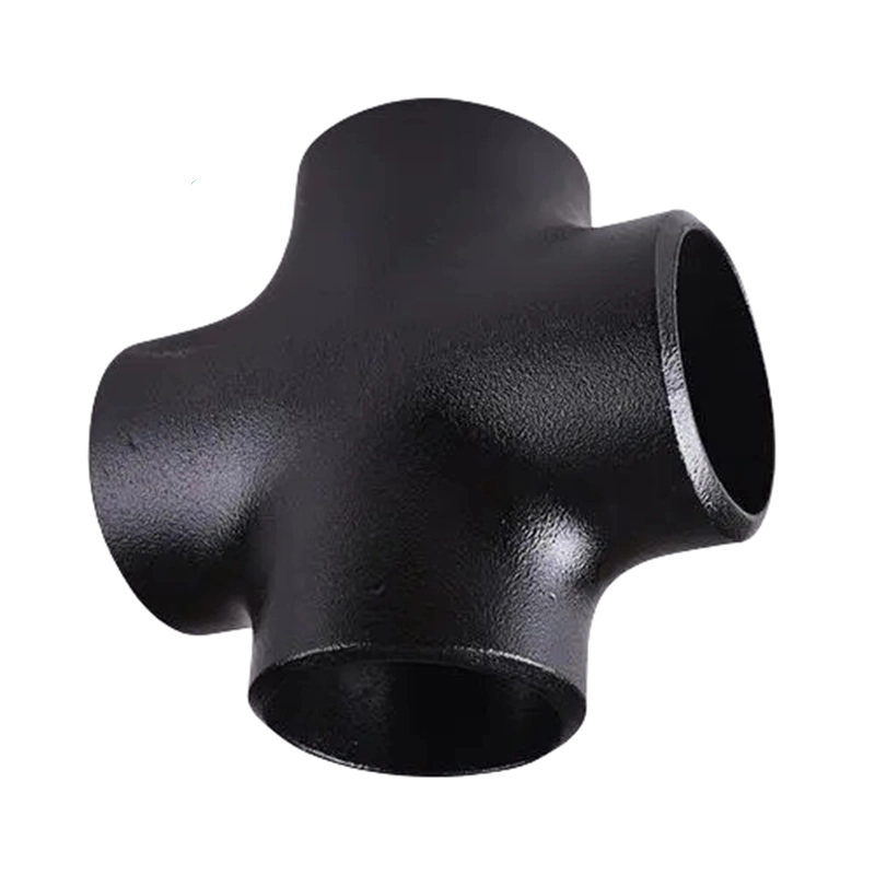 Hot Sale Galvan Mild CS Iron Equal Type Carbon Steel Cross Tee Butt Welding Welded Pipe Fittings 5inch Sch40 CS Cross Tees