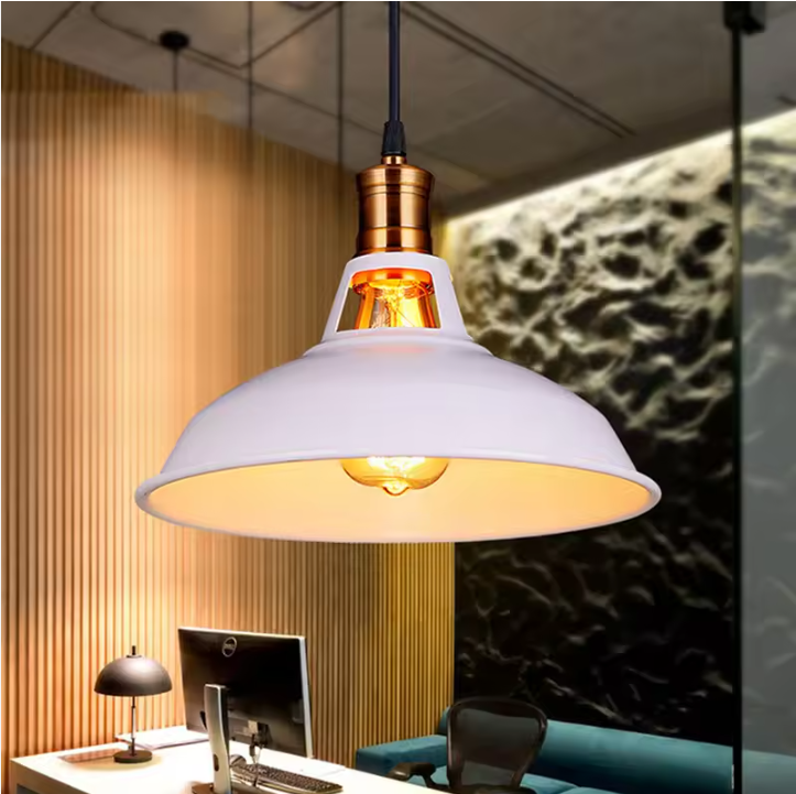 Retro Black or White Pendant Lamp Personality Creative Chandeliers Light Edison Bulbs Industrial Pendant light