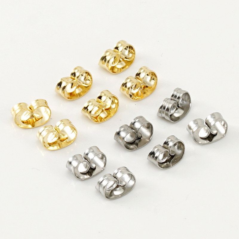 Wholesale jewelry findings & components tarnish free 100pcs/Lot stainless steel hypoallergenic earring stud posts