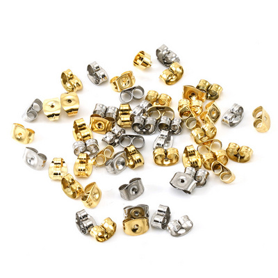 Wholesale jewelry findings & components tarnish free 100pcs/Lot stainless steel hypoallergenic earring stud posts