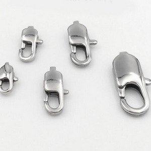 Hot popular high polishing buckle 316L Stainless steel square lobster clasp