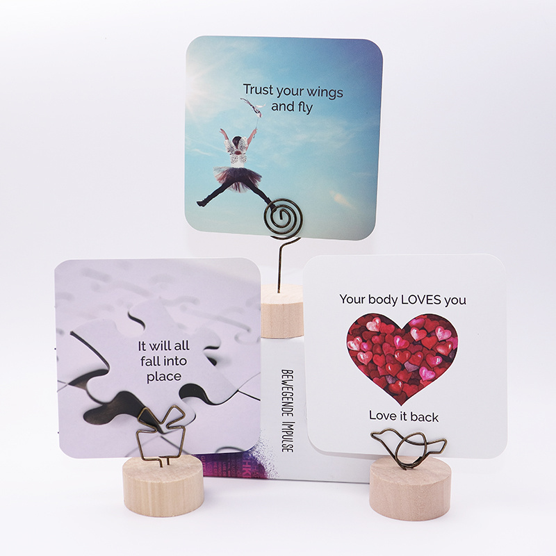 Custom Print encouragement Meaning Paper or PVC Affirmation cards For People