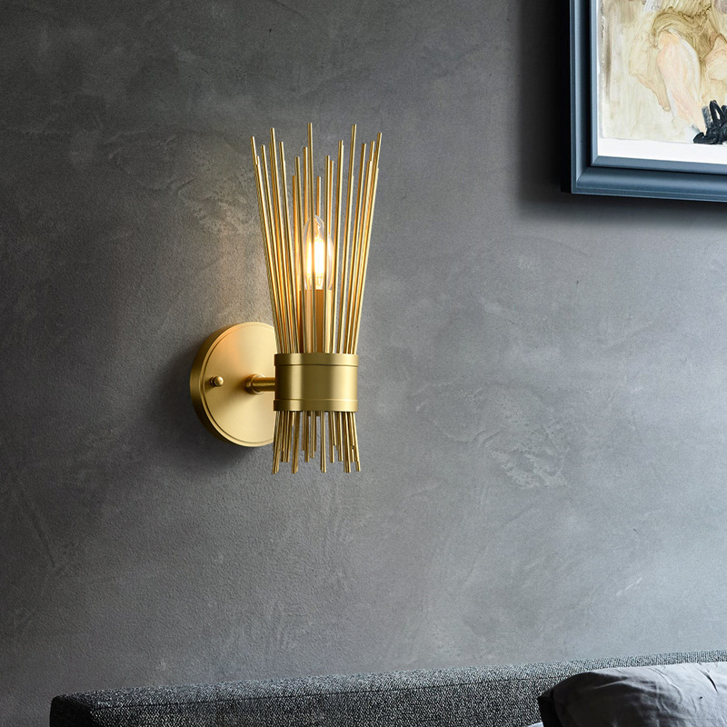 New Style Postmodern Luxury Up and Down Brass Copper Wall Light Lamps Sconces