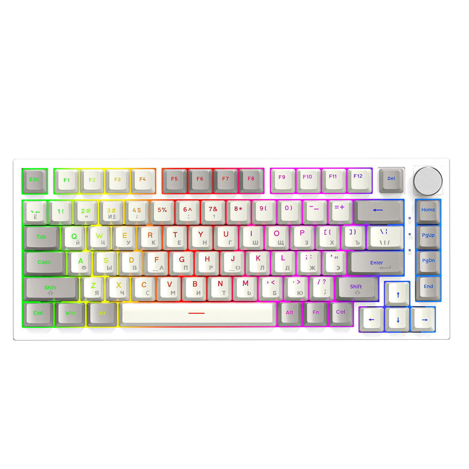 X517 Computer Rgb Pc Hot Swappable Mechanical Keyboard Teclado Gamer 75% Knob Magnetic Switch Mechanical Keyboard