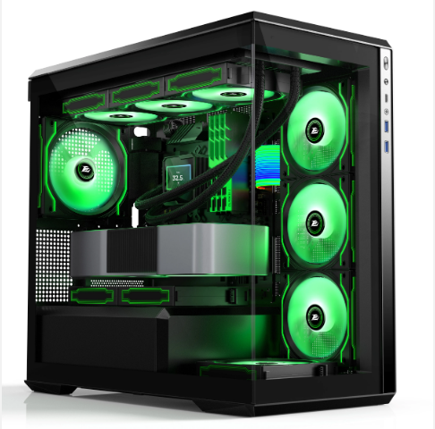 2023 latest design Oem Dual Tempered Glass Desktop Computer Case Pc Gaming Casing Gamer MAtx Case