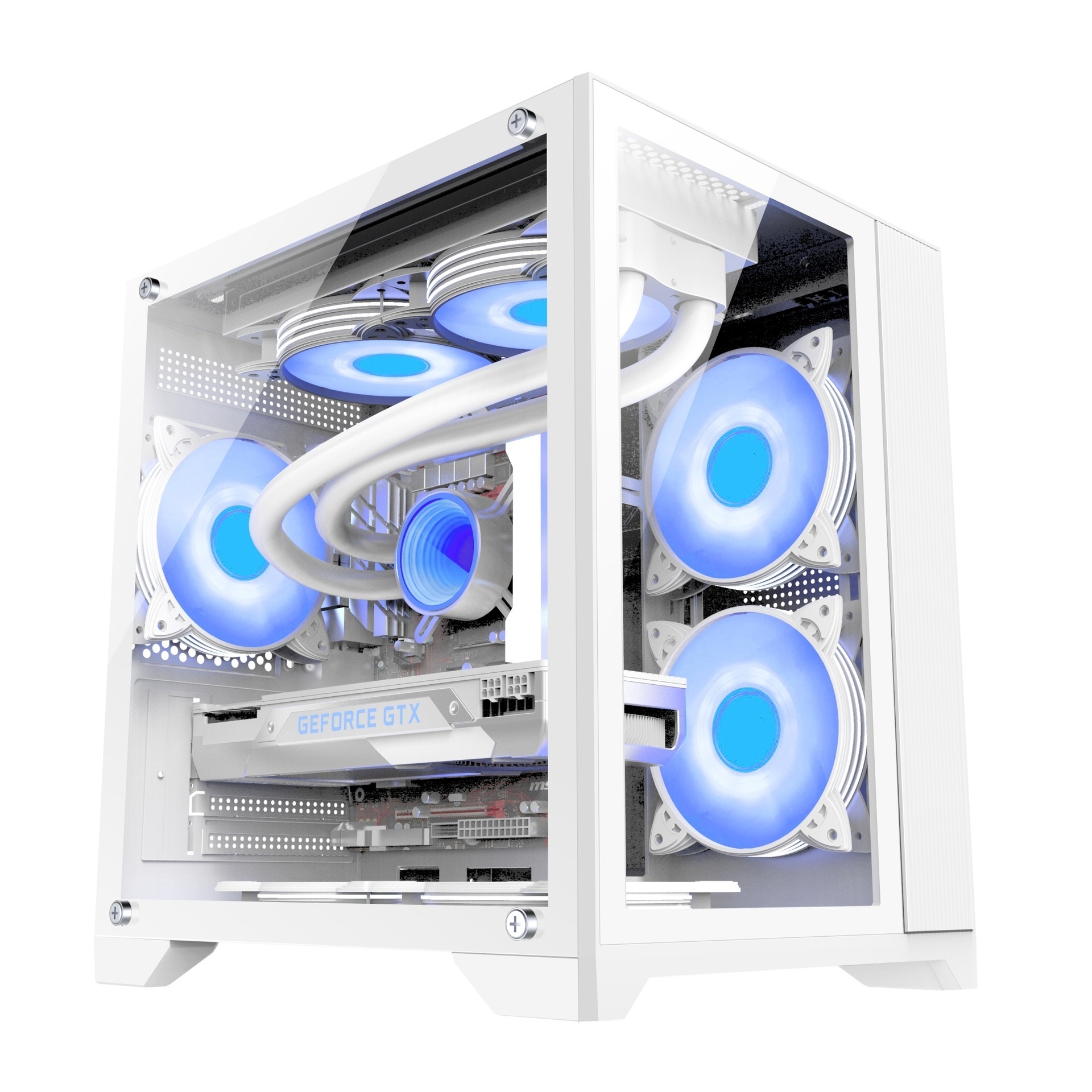 X312-2 Factory PC Case Cpu Cabinet Casing Desktop Integrated Display Chassis ATX Computer Cases &Towers Gaming Case