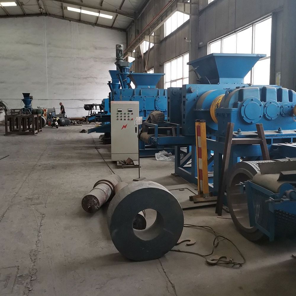 Ball Press Coal Briquette Machine Lignite Fluorite Ore Metal Powder Integrited Ball Charcoal Briquettes Machine