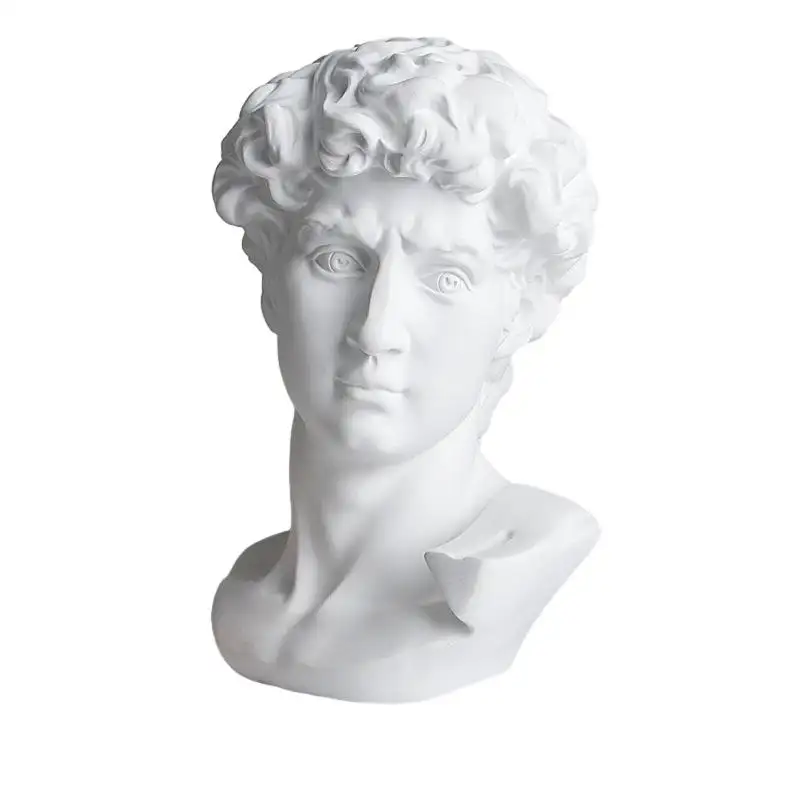 Fast Shipping Resin Crafts David Statue  Greek Bust Home Decor Roman Style Resin David figure ornament statue