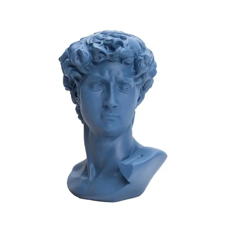 Fast Shipping Resin Crafts David Statue  Greek Bust Home Decor Roman Style Resin David figure ornament statue