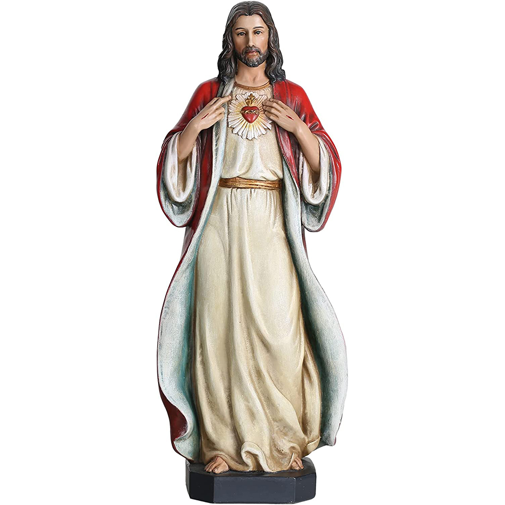 Factory custom resin Sacred Heart of Jesus Figure religious saint jude resin catholic religious saint statues