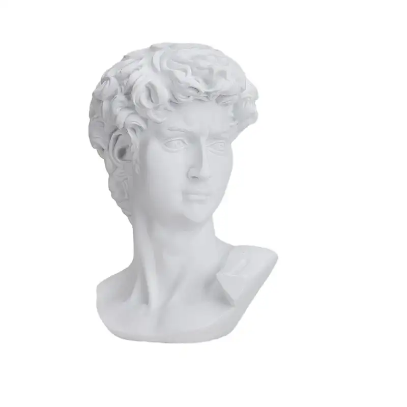 Fast Shipping Resin Crafts David Statue  Greek Bust Home Decor Roman Style Resin David figure ornament statue