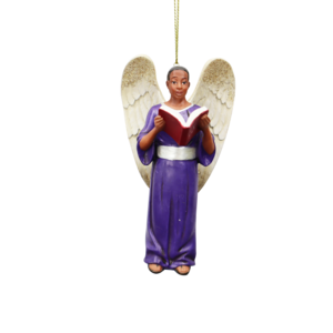 Factory custom resin African American boy reading angel pendant custom resin ball jointed doll manufacturer