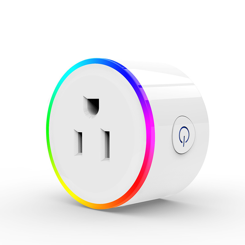 RGB plug night light smart plug wifi enable smart socket wifi wireless US plug electrical socket App control alexa google home