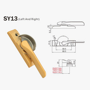 China Factory Wholesale Aluminium Sliding Window Safety Crescent Lock