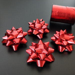 Red gift star bow with length 10m ribbon for wedding invitations and Valentine's Day