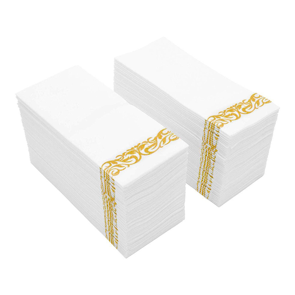 OEM Airlaid Paper Napkin White Hand Towel Dinner Large Airlaid Luxury Tissue Paper Napkins For Bathroom Luncheon Dinner