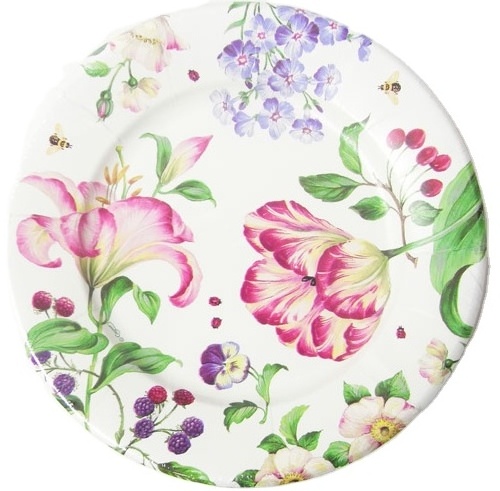 Flower  Luxurious  Biodegradable Disposable Food Grade Paper Plate for Tea Party