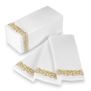 OEM Airlaid Paper Napkin White Hand Towel Dinner Large Airlaid Luxury Tissue Paper Napkins For Bathroom Luncheon Dinner