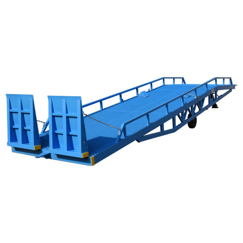 Warehouse Hydraulic Mobile Adjustable Leveling Forklift Truck Ramp Container Cargo Loading Unloading Bridge Yard Dock Ramp