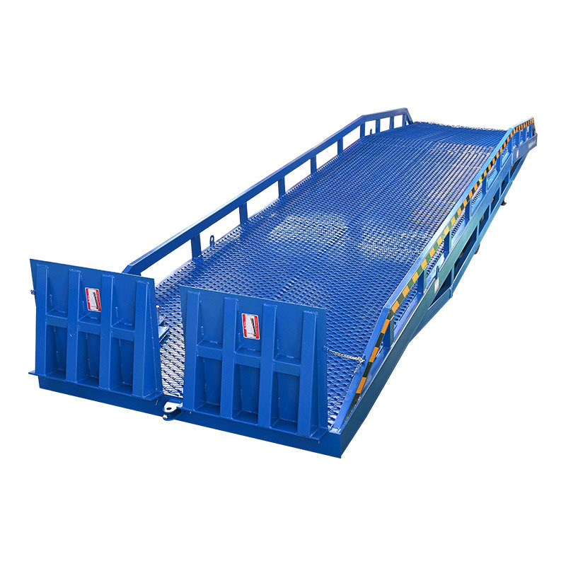 Warehouse Hydraulic Mobile Adjustable Leveling Forklift Truck Ramp Container Cargo Loading Unloading Bridge Yard Dock Ramp