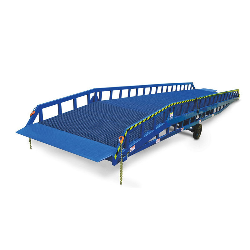 Warehouse Hydraulic Mobile Adjustable Leveling Forklift Truck Ramp Container Cargo Loading Unloading Bridge Yard Dock Ramp