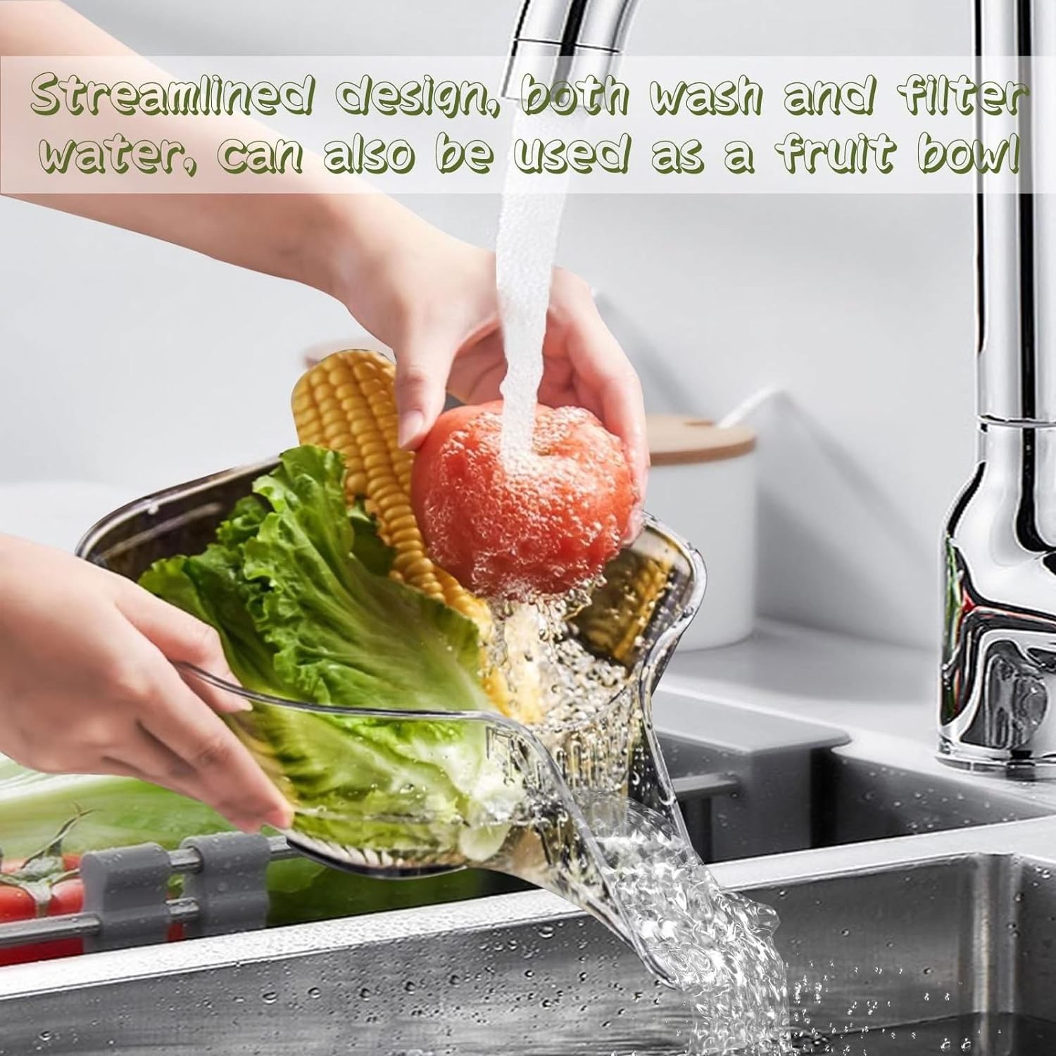 Hot Selling Multifunctional Plastic Drain Basket For Kitchen Vegetable Washing Pasta Fruit Salad Rice Preparation