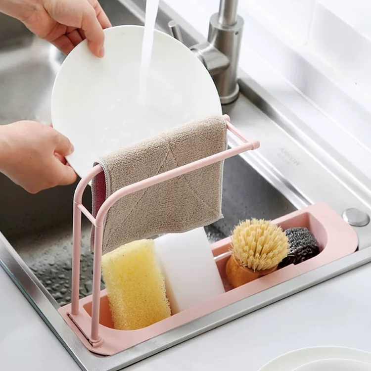 New Arrival Multifunctional Drain Basket Sink Shelf for Dishwashing Storage and Kitchen Draining