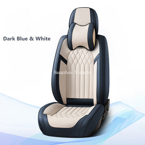 Xiangta Universal Pu Leather 5D Car Seats Cover Luxury Designer Car Seat Protective Covers For Car Seat With Pillow