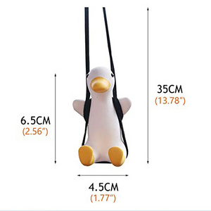 Hot Sale 2023 Super Cute Swing Duck Car Rearview Mirror Hanging Ornament