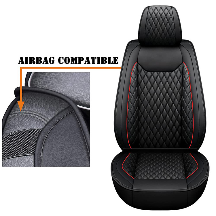 Hot Sale 2023 Car Seat Covers for 2009-2022 Dodge Ram 1500  High Quality Leather Luxury Custom Car Seat Cover Accessories