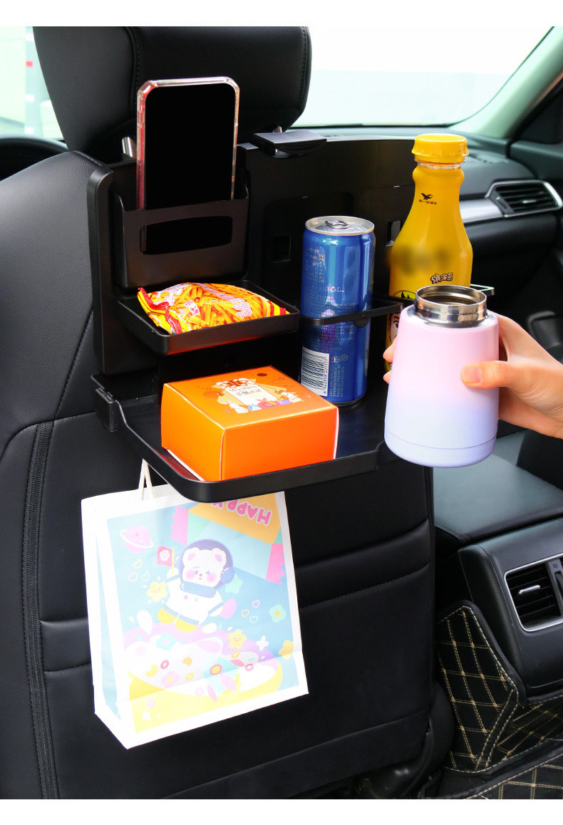 Multifunctional Foldable Car Backseat Dining Table Folding Car Back Seat Table Drink Car Food Tray